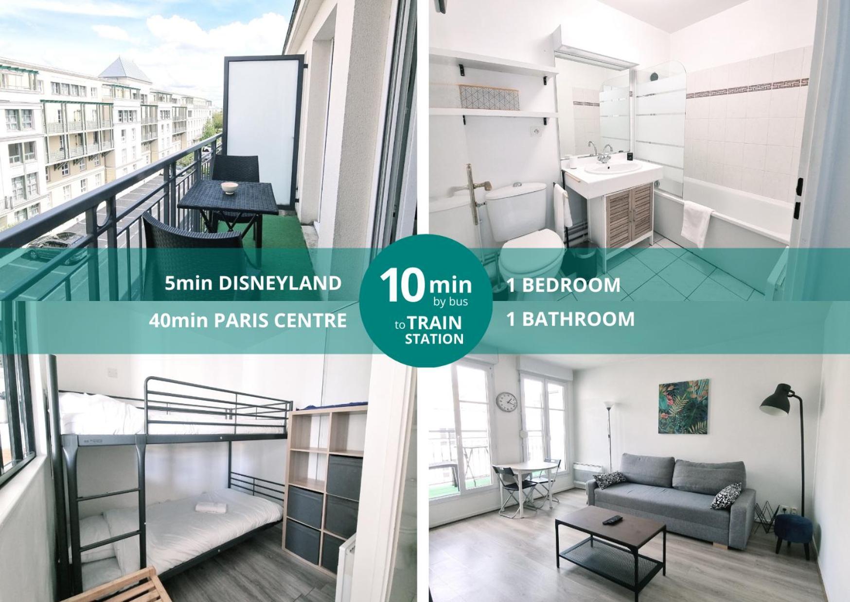 Appartement Disneyland 4 Personnes Serris Eksteriør bilde